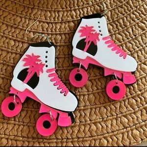 Roller skate earrings